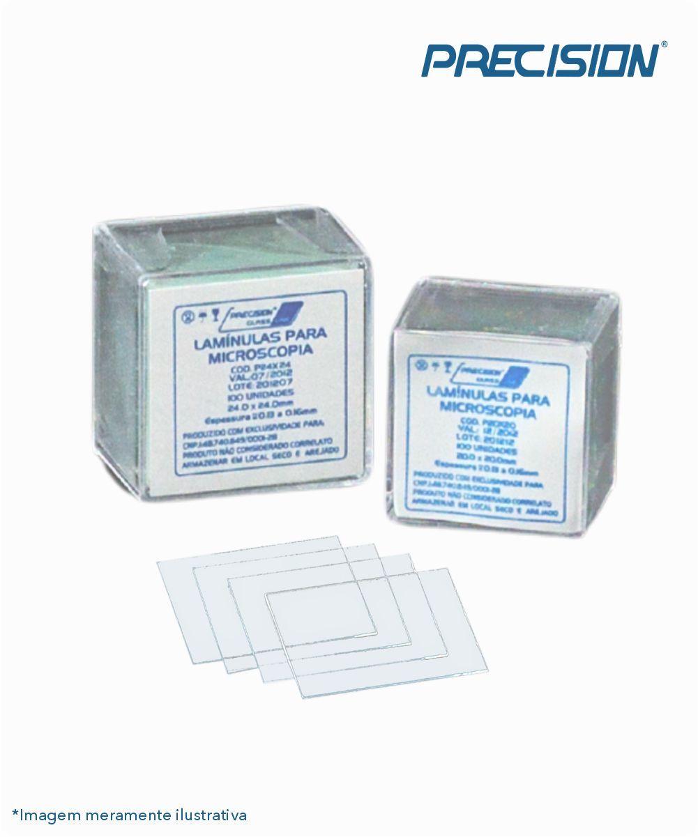 Lâminula de vidro 24mmx40mm